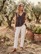 Cargar imagen en el visor de la galería, Blusa Peplum Chocolate 🇮🇹
