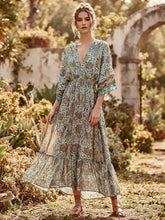 Cargar imagen en el visor de la galería, Vestido Bombay Turquesa