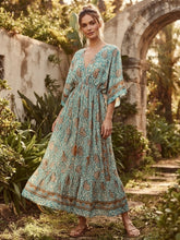 Cargar imagen en el visor de la galería, Vestido Bombay Turquesa