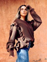 Cargar imagen en el visor de la galería, Chaleco Amanda Café (ap1)