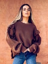 Cargar imagen en el visor de la galería, Chaleco Amanda Café (ap1)