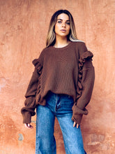 Cargar imagen en el visor de la galería, Chaleco Amanda Café (ap1)