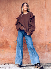 Cargar imagen en el visor de la galería, Chaleco Amanda Café (ap1)