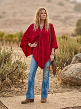 Cargar imagen en el visor de la galería, Poncho Nudo Rojo
