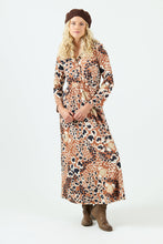 Cargar imagen en el visor de la galería, Vestido Kaya Camel/Crudo (ap)
