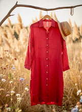 Cargar imagen en el visor de la galería, Vestido Camisero Ame Sandía (ap)
