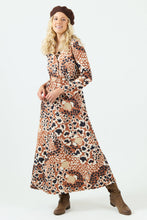 Cargar imagen en el visor de la galería, Vestido Kaya Camel/Crudo (ap)
