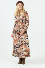 Cargar imagen en el visor de la galería, Vestido Kaya Camel/Crudo (ap)
