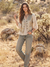 Cargar imagen en el visor de la galería, Gilet Texas Croco Foil (ap)
