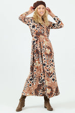Cargar imagen en el visor de la galería, Vestido Kaya Camel/Crudo (ap)
