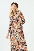 Cargar imagen en el visor de la galería, Vestido Kaya Camel/Crudo (ap)
