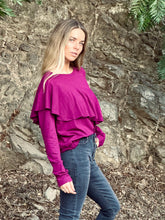 Cargar imagen en el visor de la galería, Polera Zoe Magenta (ap1)
