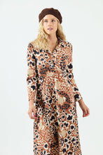 Cargar imagen en el visor de la galería, Vestido Kaya Camel/Crudo (ap)
