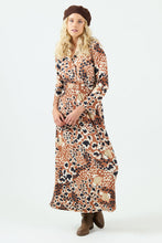Cargar imagen en el visor de la galería, Vestido Kaya Camel/Crudo (ap)
