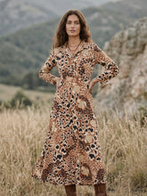 Cargar imagen en el visor de la galería, Vestido Kaya Camel/Crudo (ap)

