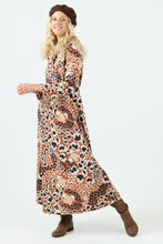 Cargar imagen en el visor de la galería, Vestido Kaya Camel/Crudo (ap)

