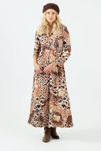 Cargar imagen en el visor de la galería, Vestido Kaya Camel/Crudo (ap)
