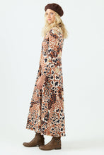 Cargar imagen en el visor de la galería, Vestido Kaya Camel/Crudo (ap)
