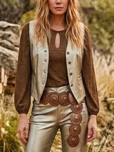 Cargar imagen en el visor de la galería, Gilet Texas Croco Foil (ap)
