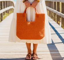 Cargar imagen en el visor de la galería, Bolso Yute Naranjo
