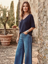 Cargar imagen en el visor de la galería, Polera Tejida Ornella Azul 🇮🇹
