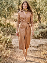 Cargar imagen en el visor de la galería, Vestido Abby Beige (ap1)
