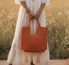 Cargar imagen en el visor de la galería, Bolso Yute Naranjo
