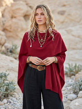 Cargar imagen en el visor de la galería, Poncho Nudo Burdeo
