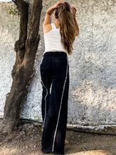 Cargar imagen en el visor de la galería, PALAZZO JULIA NEGRO/BLANCO
