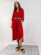 Cargar imagen en el visor de la galería, Vestido Camisero Ame Sandía (ap)
