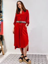 Cargar imagen en el visor de la galería, Vestido Camisero Ame Sandía (ap)
