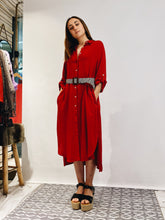 Cargar imagen en el visor de la galería, Vestido Camisero Ame Sandía (ap)
