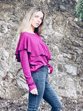 Cargar imagen en el visor de la galería, POLERA ZOE MAGENTA (ap1)
