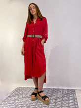 Cargar imagen en el visor de la galería, Vestido Camisero Ame Sandía (ap)
