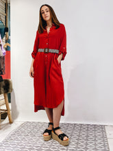 Cargar imagen en el visor de la galería, Vestido Camisero Ame Sandía (ap)
